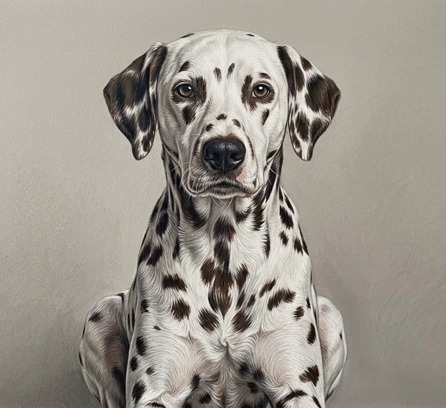 Custom Pet Portrait in Colored Pencil